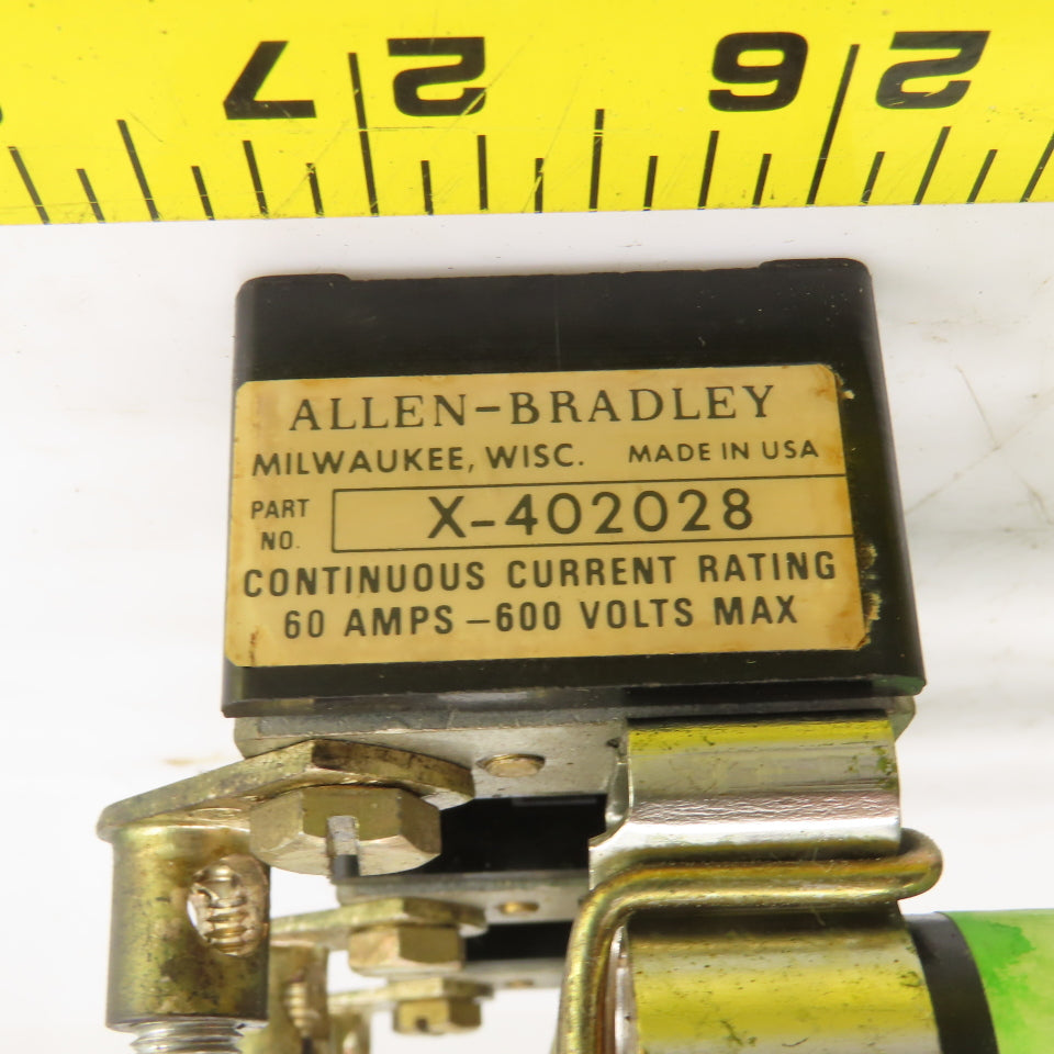 Allen Bradley X-402028 60 Amp 600V Fuse Holder W/FRS-R-50 Fuses