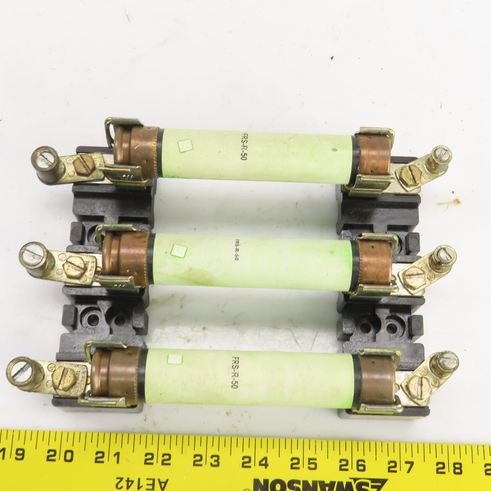 Allen Bradley X-402028 60 Amp 600V Fuse Holder W/FRS-R-50 Fuses