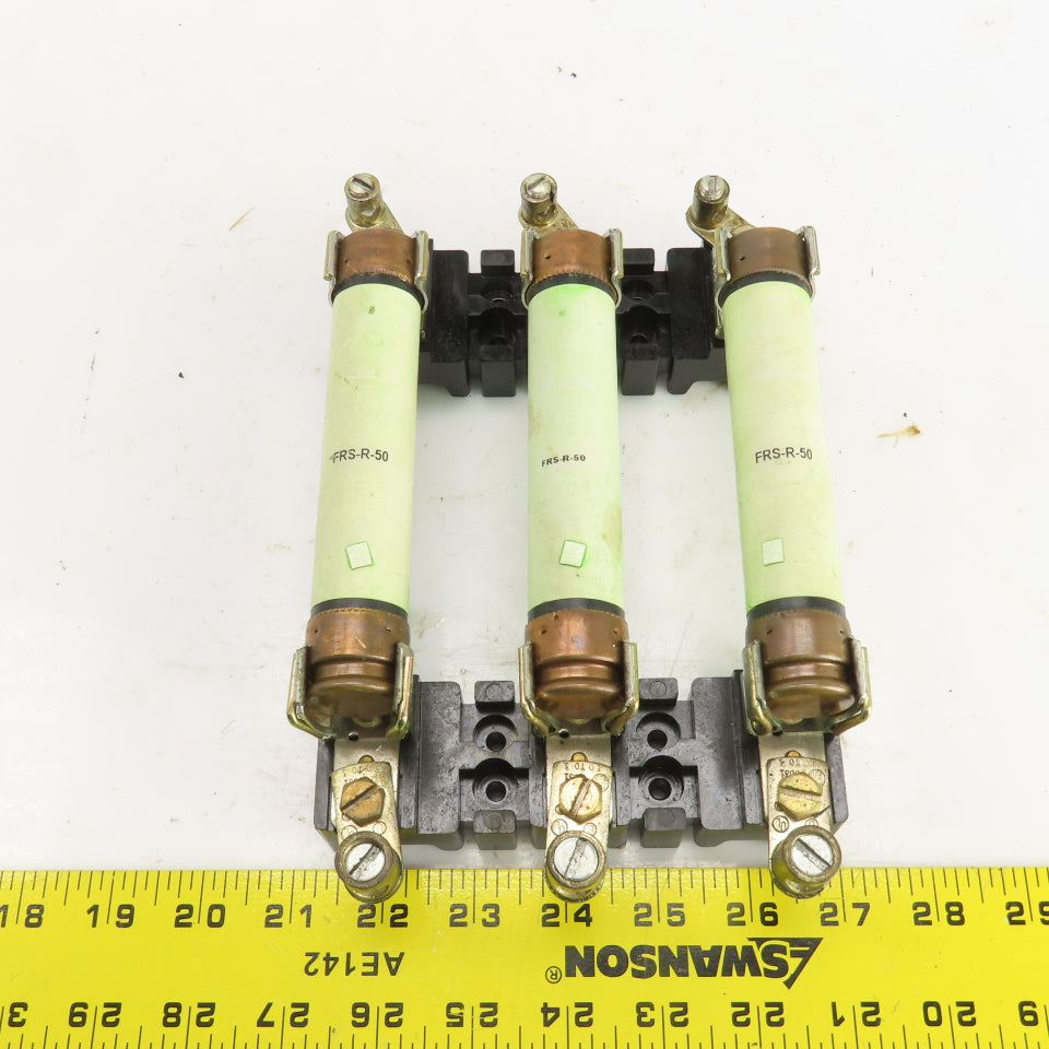 Allen Bradley X-402028 60 Amp 600V Fuse Holder W/FRS-R-50 Fuses