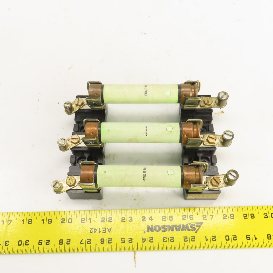 Allen Bradley X-402028 60 Amp 600V Fuse Holder W/FRS-R-50 Fuses
