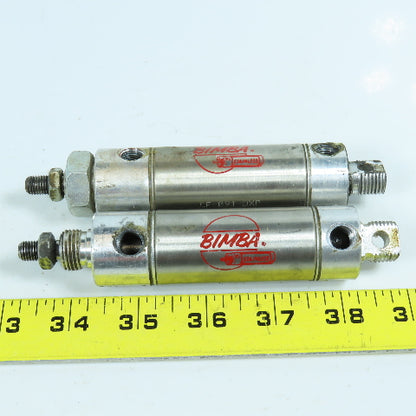 Bimba CF-091-DXP Pneumatic Cylinder 1-1/16" Bore 1" Stroke Lot of 2
