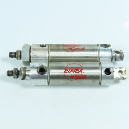 Bimba CF-091-DXP Pneumatic Cylinder 1-1/16" Bore 1" Stroke Lot of 2