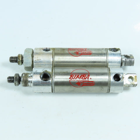 Bimba CF-091-DXP Pneumatic Cylinder 1-1/16" Bore 1" Stroke Lot of 2