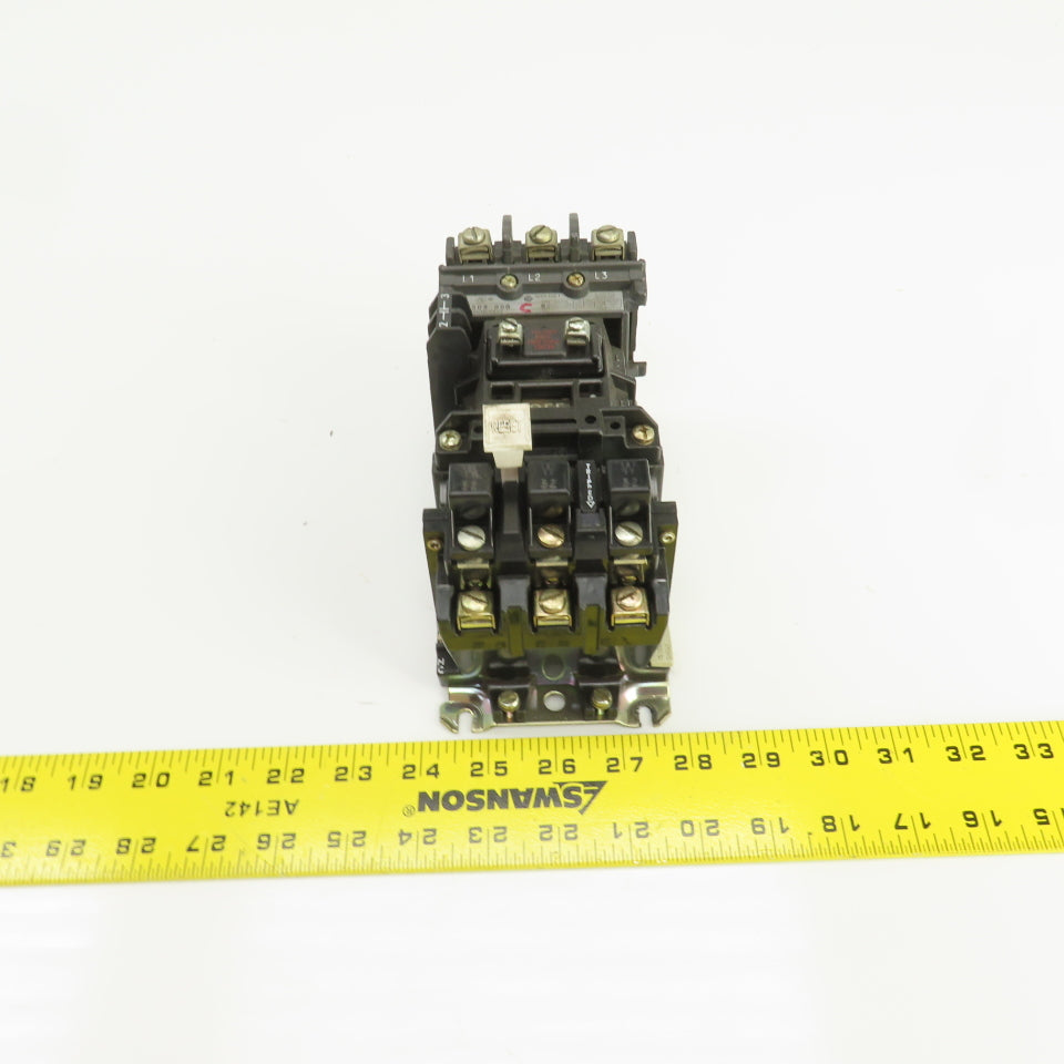 Allen Bradley 509-B0D Ser B Size 1 27A Motor Starter 120V Coil 7-1/2-10HP 600V