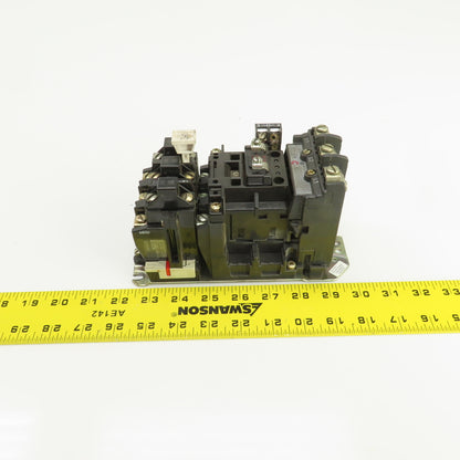 Allen Bradley 509-B0D Ser B Size 1 27A Motor Starter 120V Coil 7-1/2-10HP 600V