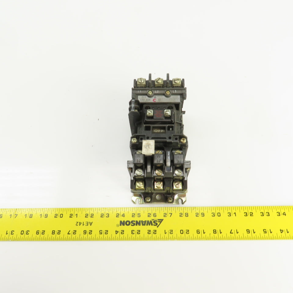 Allen Bradley 509-B0D Ser B Size 1 27A Motor Starter 120V Coil 7-1/2-10HP 600V