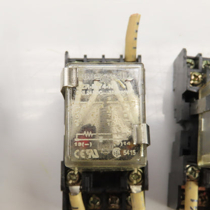 Honeywell SZR-MY4-N1 Power Relay 24VDC W/Socket Base SZX-SMF-14N 250VAC Lot/13