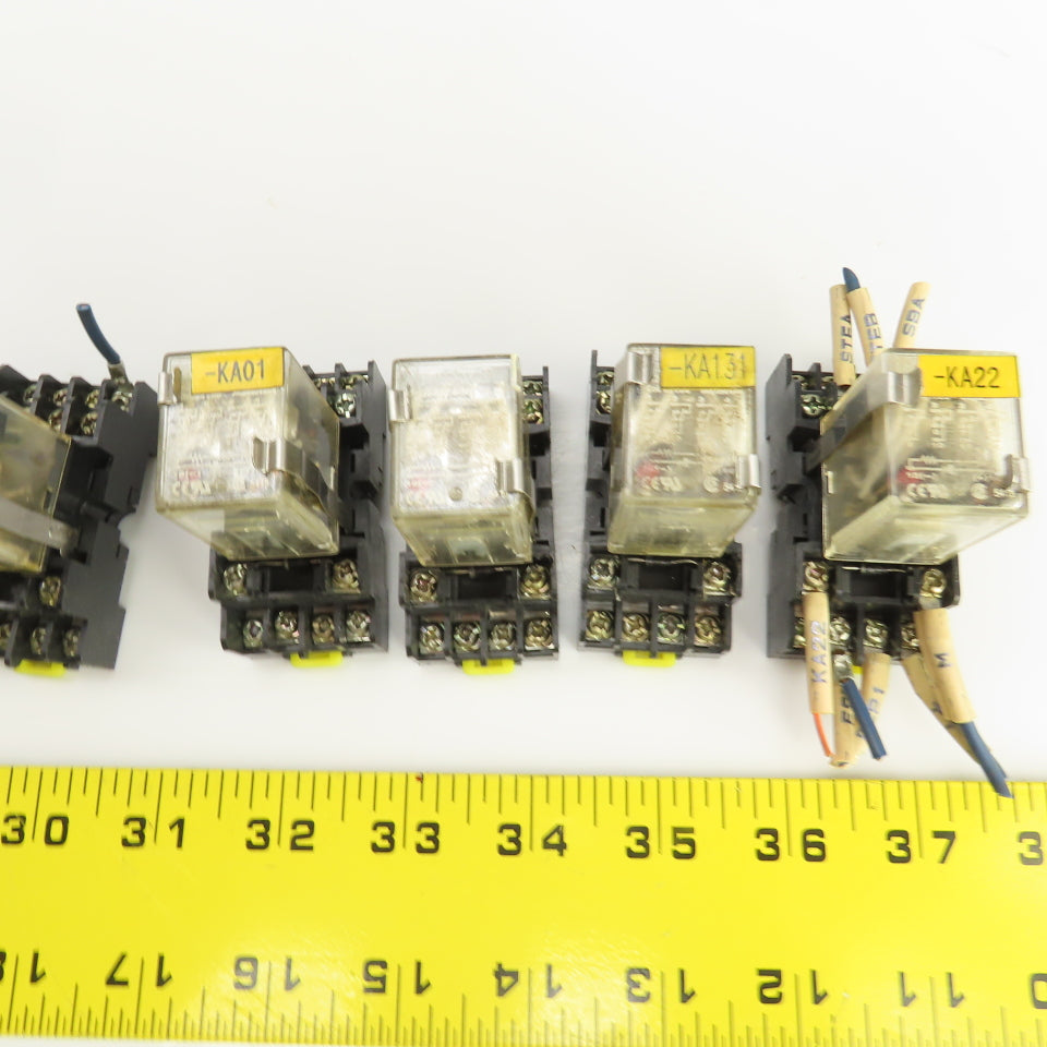Honeywell SZR-MY4-N1 Power Relay 24VDC W/Socket Base SZX-SMF-14N 250VAC Lot/13