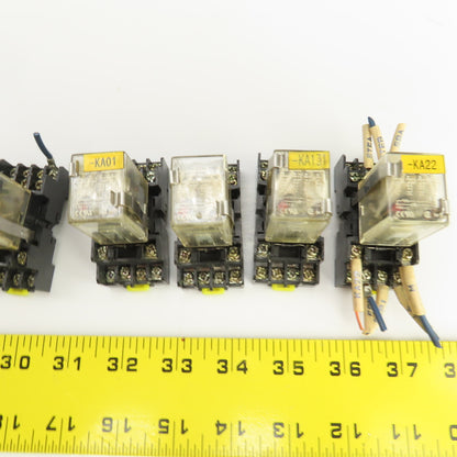 Honeywell SZR-MY4-N1 Power Relay 24VDC W/Socket Base SZX-SMF-14N 250VAC Lot/13