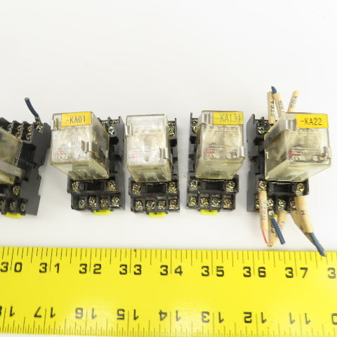 Honeywell SZR-MY4-N1 Power Relay 24VDC W/Socket Base SZX-SMF-14N 250VAC Lot/13