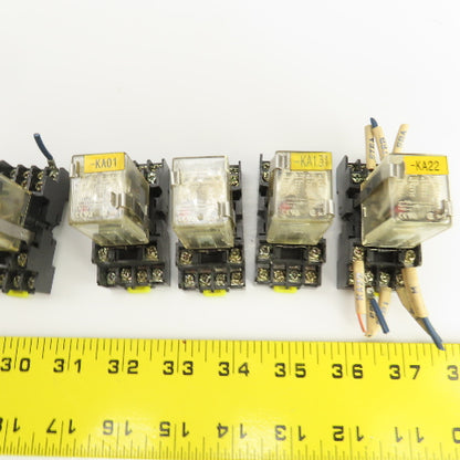 Honeywell SZR-MY4-N1 Power Relay 24VDC W/Socket Base SZX-SMF-14N 250VAC Lot/13