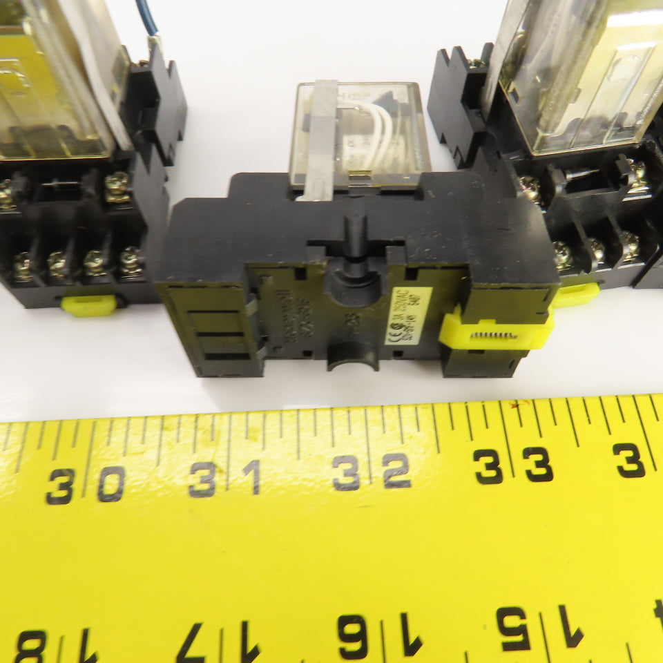 Honeywell SZR-MY4-N1 Power Relay 24VDC W/Socket Base SZX-SMF-14N 250VAC Lot/13