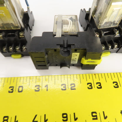 Honeywell SZR-MY4-N1 Power Relay 24VDC W/Socket Base SZX-SMF-14N 250VAC Lot/13