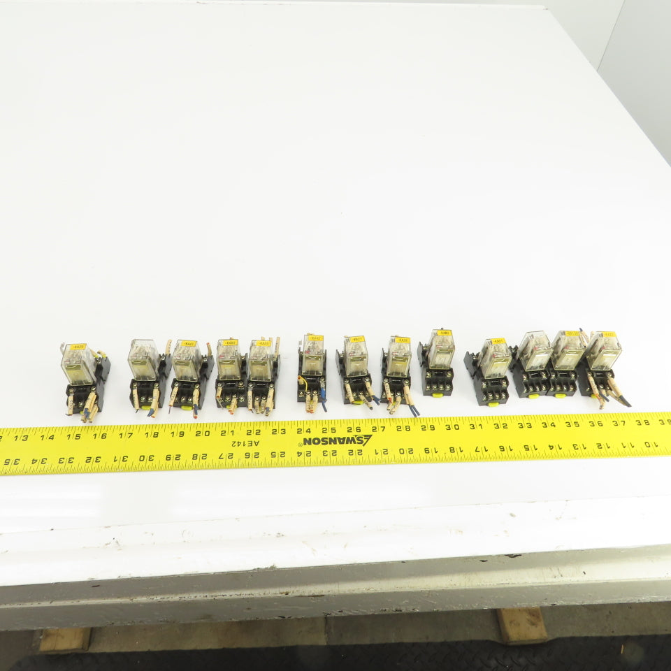Honeywell SZR-MY4-N1 Power Relay 24VDC W/Socket Base SZX-SMF-14N 250VAC Lot/13