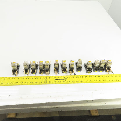Honeywell SZR-MY4-N1 Power Relay 24VDC W/Socket Base SZX-SMF-14N 250VAC Lot/13