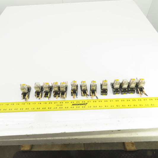 Honeywell SZR-MY4-N1 Power Relay 24VDC W/Socket Base SZX-SMF-14N 250VAC Lot/13
