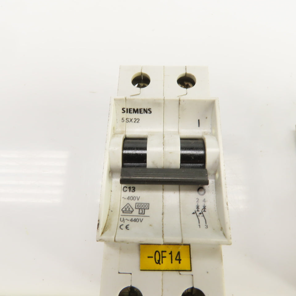 Siemens 5SX22 5SX21 5SX9100 Circuit Breakers 480V/277V Mixed Lot Of 7