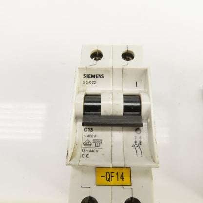 Siemens 5SX22 5SX21 5SX9100 Circuit Breakers 480V/277V Mixed Lot Of 7