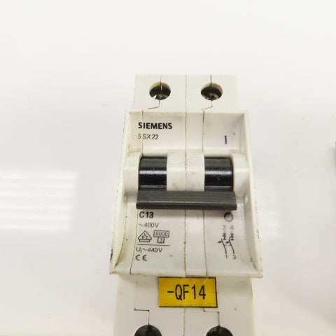 Siemens 5SX22 5SX21 5SX9100 Circuit Breakers 480V/277V Mixed Lot Of 7
