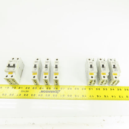 Siemens 5SX22 5SX21 5SX9100 Circuit Breakers 480V/277V Mixed Lot Of 7