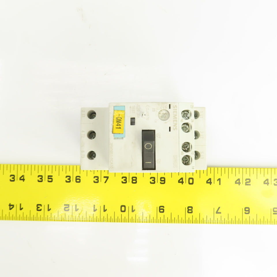 Siemens 3RV1011-1CA10 Motor Starter Circuit Breaker Protector 600V 1.8-2.5A Trip