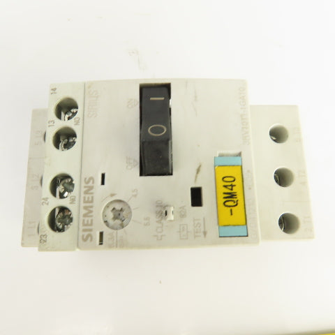 Siemens 3RV1011-1GA10 Motor Starter Circuit Breaker Protector 600V 4.5-6.3A Trip