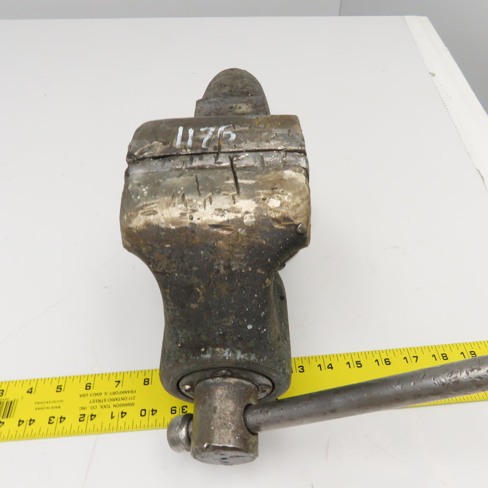 Wilton 4-1/2" x  8" Open Vintage Bullet Bench Vise With Soft Jaws Feb 1978