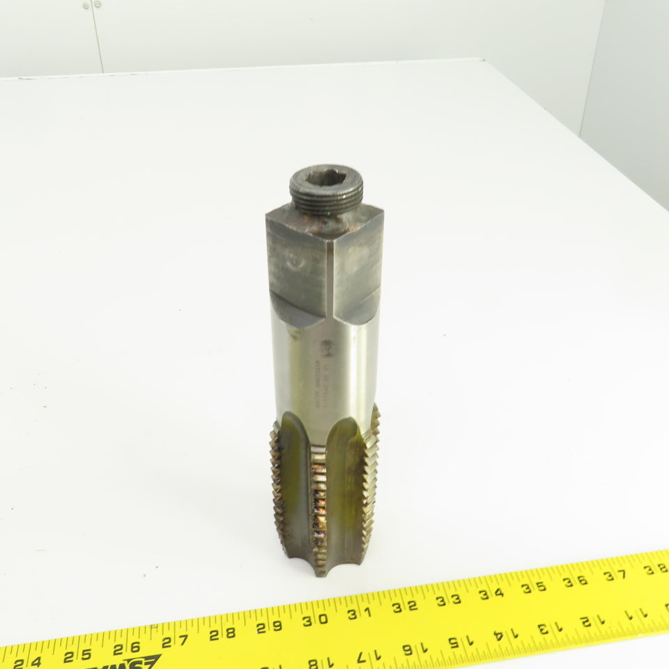 North American 2-1/2"-4 NC HS Straight 6 Flute Modified Plug Tap 9-3/8" OAL USA