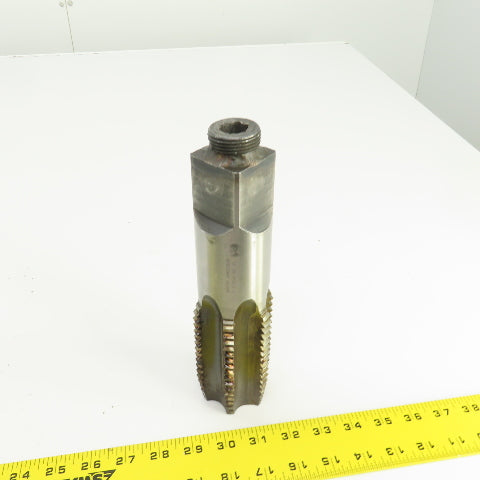 North American 2-1/2"-4 NC HS Straight 6 Flute Modified Plug Tap 9-3/8" OAL USA