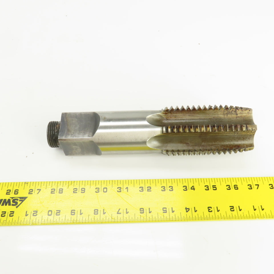 North American 2-1/2"-4 NC HS Straight 6 Flute Modified Plug Tap 9-3/8" OAL USA