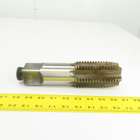 North American 2-1/2"-4 NC HS Straight 6 Flute Modified Plug Tap 9-3/8" OAL USA