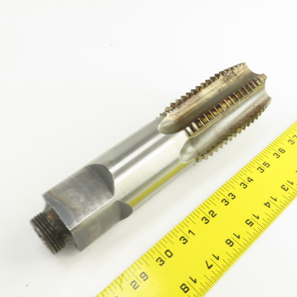 North American 2-1/2"-4 NC HS Straight 6 Flute Modified Plug Tap 9-3/8" OAL USA