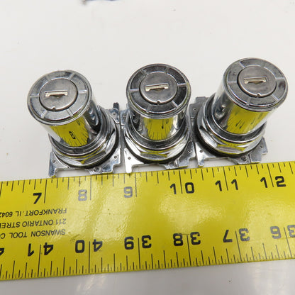 Cutler Hammer Cam 1 Cam 2 Cam 3 Keyed Selector Switch No Keys Lot Of 9