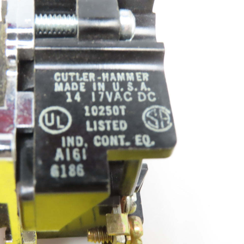 Cutler Hammer 10250T Low Voltage AC/DC Illuminated Switch Body Lot Of 4