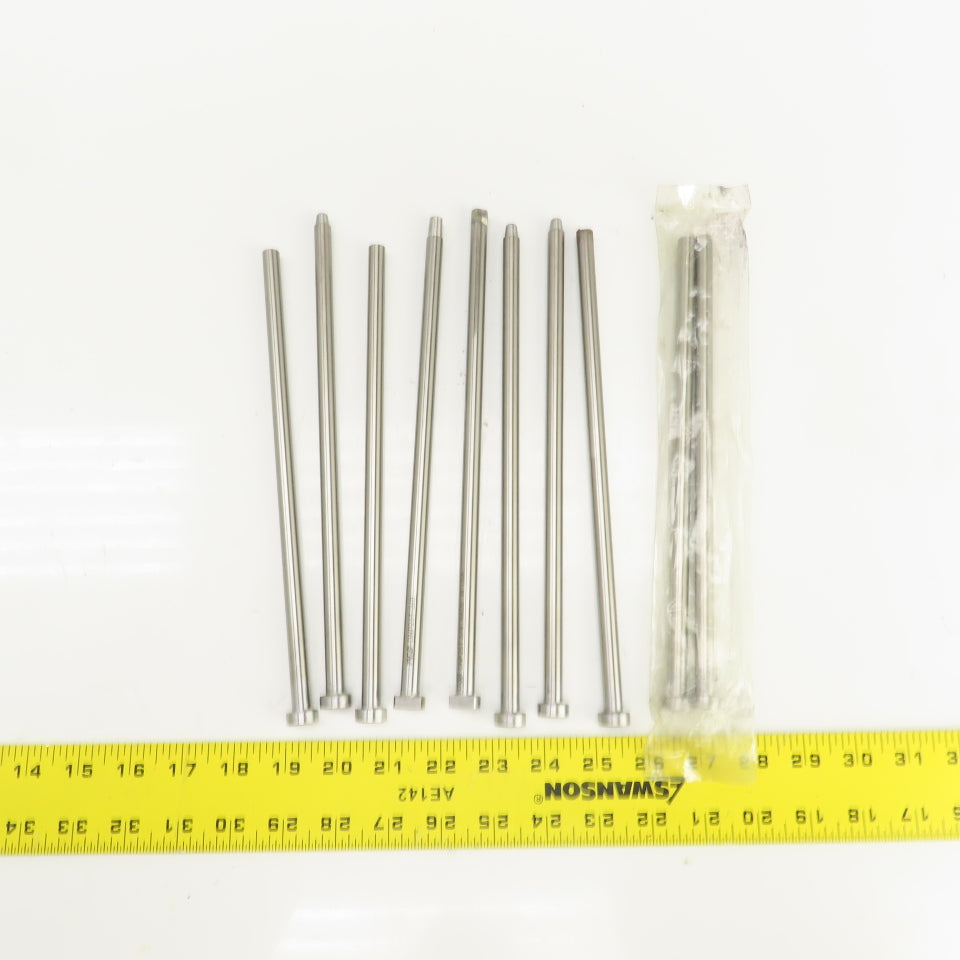 PCS DNP25T Tangent D-Head Ejector Pin Nitrided 3/8" Dia. Misc. Lengths Lot/10