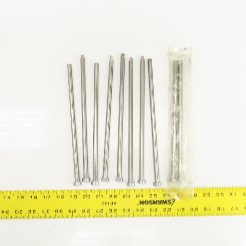 PCS DNP25T Tangent D-Head Ejector Pin Nitrided 3/8" Dia. Misc. Lengths Lot/10