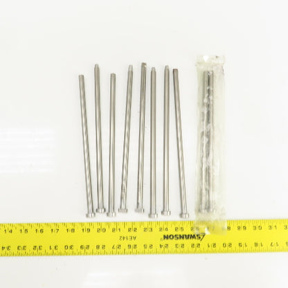 PCS DNP25T Tangent D-Head Ejector Pin Nitrided 3/8" Dia. Misc. Lengths Lot/10