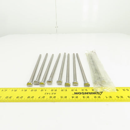 PCS DNP25T Tangent D-Head Ejector Pin Nitrided 3/8" Dia. Misc. Lengths Lot/10