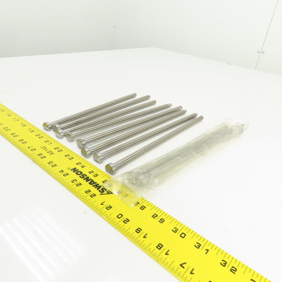 PCS DNP25T Tangent D-Head Ejector Pin Nitrided 3/8" Dia. Misc. Lengths Lot/10