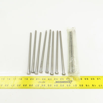 PCS DNP25T Tangent D-Head Ejector Pin Nitrided 3/8" Dia. Misc. Lengths Lot/10