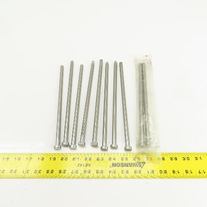 PCS DNP25T Tangent D-Head Ejector Pin Nitrided 3/8" Dia. Misc. Lengths Lot/10