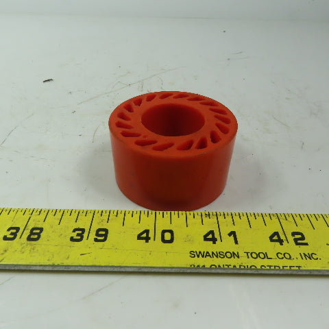 Polyurethane Precision No Crush Wheel Orange 2-1/4" OD 1-1/4" Wide 1-1/16 ID