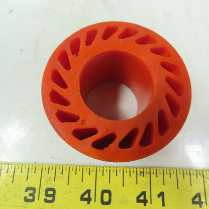 Polyurethane Precision No Crush Wheel Orange 2-1/4" OD 1-1/4" Wide 1-1/16 ID