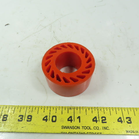 Polyurethane Precision No Crush Wheel Orange 2-1/4" OD 1-1/4" Wide 1-1/16 ID