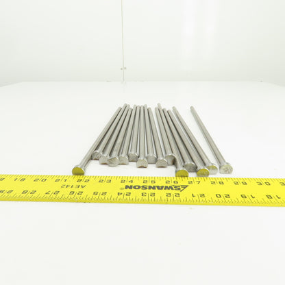 PCS DNP25T Tangent D-Head Ejector Pin Nitrided 3/8" Dia. Misc. Lengths Lot/15