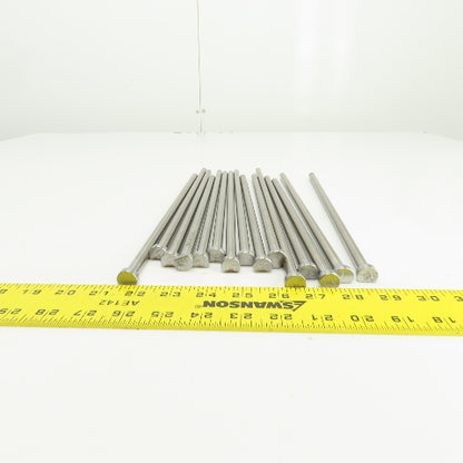 PCS DNP25T Tangent D-Head Ejector Pin Nitrided 3/8" Dia. Misc. Lengths Lot/15