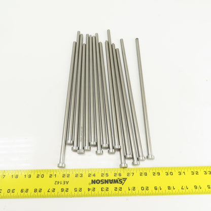 PCS DNP25T Tangent D-Head Ejector Pin Nitrided 3/8" Dia. Misc. Lengths Lot/15