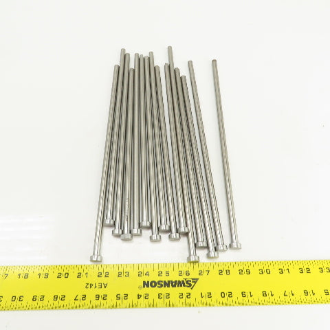 PCS DNP25T Tangent D-Head Ejector Pin Nitrided 3/8" Dia. Misc. Lengths Lot/15