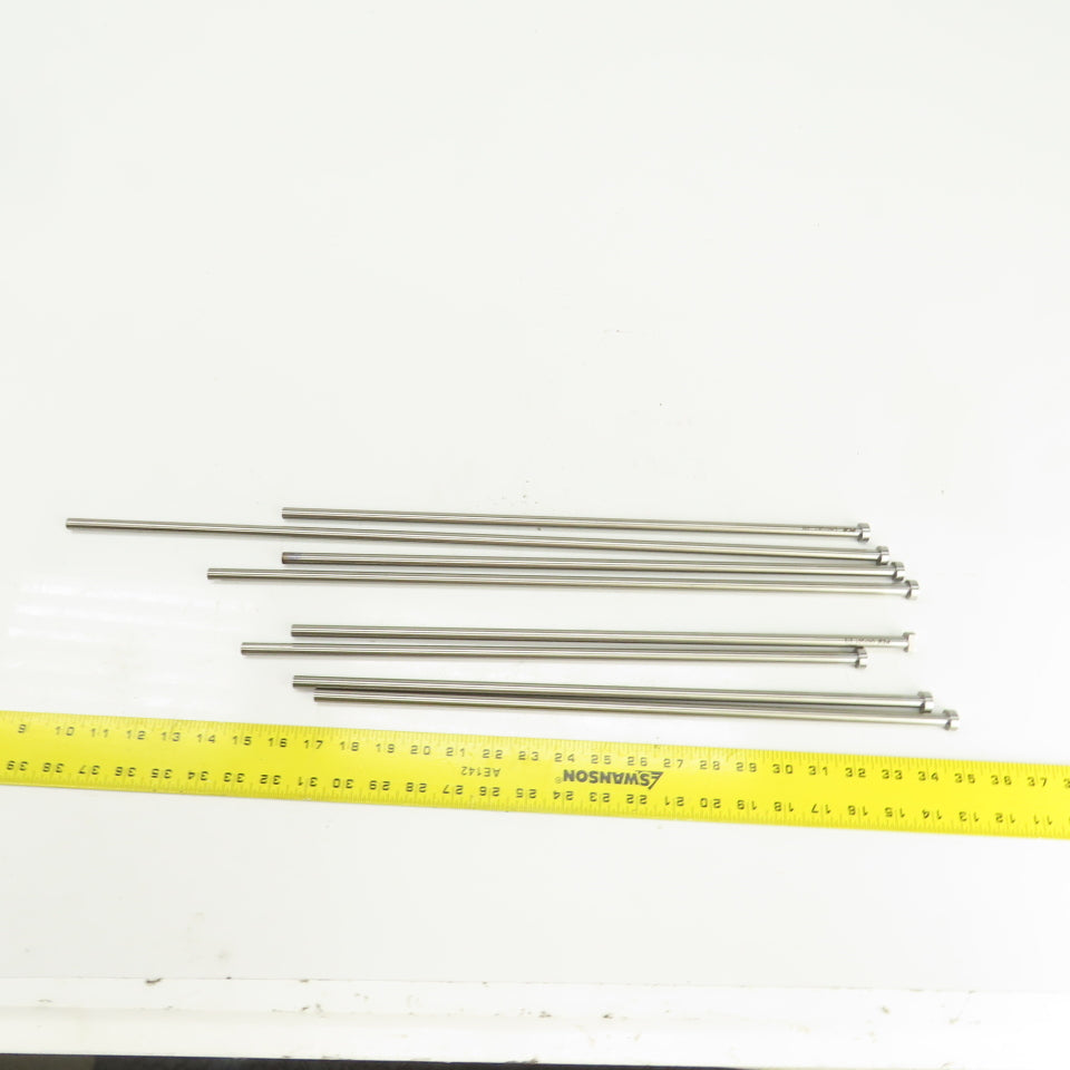 PCS DNP25T Tangent D-Head Ejector Pin Nitrided 3/8" Dia. Misc. Lengths Lot/8