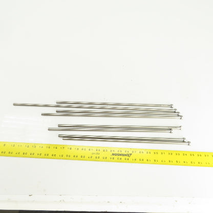 PCS DNP25T Tangent D-Head Ejector Pin Nitrided 3/8" Dia. Misc. Lengths Lot/8